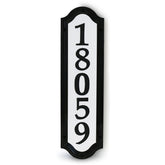 SmartSign address sign frame with reflective face improves nighttime visibility