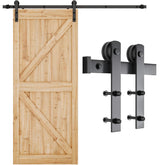 SmartStandard 6.6ft barn door track provides stable, smooth sliding for heavy doors