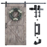 SMARTSTANDARD barn-door-track-package showing the full kit for smooth operation.