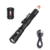 Smingxi S22Pro tactical penlight with tail magnet for hands-free car repairs.