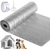 SmoothNovelty pet insulation roll for outdoor kennels improves warmth.