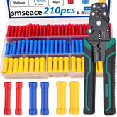 smseace 210pcs wire butt connectors kit for versatile wiring projects