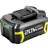 SnapFresh 20V 4.0Ah battery front view shows compact, rugged design for tools.