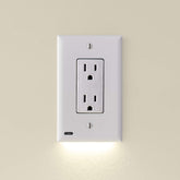 SnapPower GuideLight decor outlet snap provides gentle hallway illumination