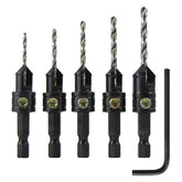 Make it Snappy 5pc gold countersinks set for precise woodworking finishes.