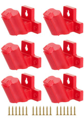 SNESAW Milwaukee M12 tool holder mounted on wall keeps drills organized and accessible.