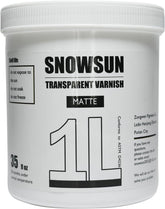SNOWSUN Matte Varnish 1L bottle provides non-yellowing protection for acrylic artworks