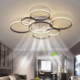 SNOWUNDER 41 inch modern ceiling fan with integrated light for stylish living room ambiance.