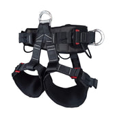 SOB Tree Climbing Harness front view with secure waist belt for tree work