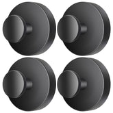 SOCORIA drill-free suction hooks 4-pack mounted on bathroom surface holding items securely.