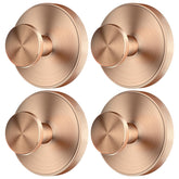 SOCORIA rose gold suction hook in shower securely holds a towel.