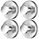 SOCORIA suction hook bright silver mounted on a mirror for clutter-free organization.