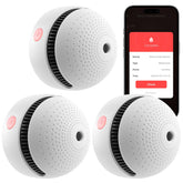 Soewolit Smart Smoke Detector front view shows compact design for discreet safety