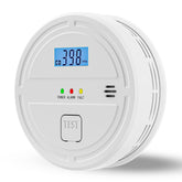 Soewolit smoke and CO detector front view with status indicators for quick safety checks