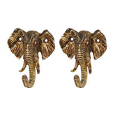 SOFFEE DESIGN elephant head wall hook in gold for entryway organization