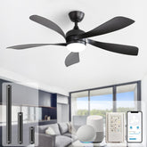 Sofucor 52-inch fan with light assembly for stylish indoor installation