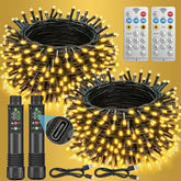 Soiarllt rechargeable Christmas lights bundle ideal for indoor and outdoor decor.