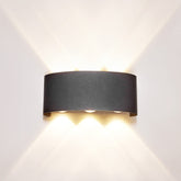 SOKHNA modern outdoor wall light front view showing porch glow