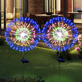 SolarEra 180-LED garden firework light brightens patios and gardens for festive evenings.