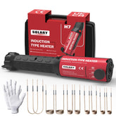 Solary induction bolt heater front view for professional garages with precision heating.
