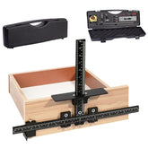 Solike 7 piece cabinet jig with front clamp for precise door and drawer installations