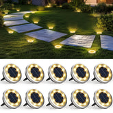 SOLPEX solar ground light with diamond-cut cover adds elegant outdoor ambiance.