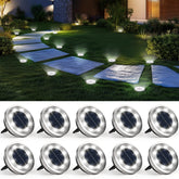 Solpex solar ground light with diamond-cut cover for elegant garden lighting.