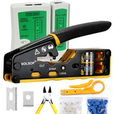 Solsop pass-through RJ45 crimp tool enables fast, secure data terminations