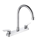 SOLVEX 2-handle faucet with high arc for easy washing