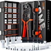 SOMELINE crimping tool with ratchet for precise terminations and comfortable grip