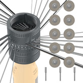 SONNLER tungsten sharpener head closeup for precise tip alignment in TIG welding.