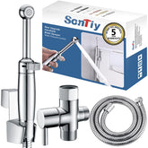 SonTiy handheld bidet with brass nozzle for durable cleaning and precision spray