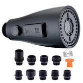 SonTiy stainless steel spray head with matte black finish for durable kitchen use