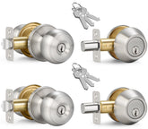 Sopoby entry deadbolt combo front view shows secure, stylish entrance hardware.