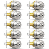 Sopoby privacy door knob in brushed nickel for bedrooms and bathrooms privacy control