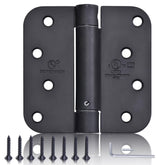 SORGMACH self-closing hinge matte black 4x4 for smooth interior door control.
