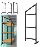 SORQINOTER heavy-duty shelves for organized container storage and quick access