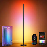 Sotipevs Corner Floor Lamp with color-segment lighting for ambient scenes