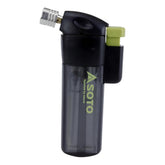 SOTO pocket torch held in hand showing windproof outdoor lighting capability