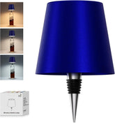 SOUDFK bottle lamp in sapphire blue glow for ambient venue lighting