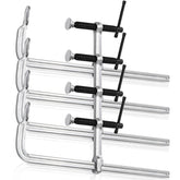 SOUJOY 4-pack bar clamps with 12-inch open jaws for versatile clamping