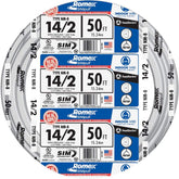Southwire 28827422 50 ft 14/2 Romex cable for indoor wiring.