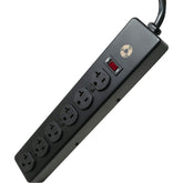 Southwire 5120 all-metal power strip with six outlets for heavy-duty multitasking.