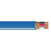 Southwire 63946926 Romex with blue SIMpull jacket on coil, engineered for easier pulling.
