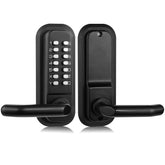 Souyou mechanical keyless entry lock front view; outdoor-ready stainless steel construction.