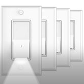 SOZULAMP illuminated light switch with night light glow for safe nighttime navigation