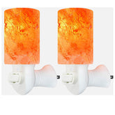 Spantik two-pack Himalayan salt night light on display for cosy ambience
