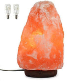 Spantik Himalayan Salt Lamp night light provides a warm, relaxing glow for evenings.