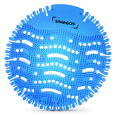 SPARGOS Urinal Screen Deodorizer Ocean Breeze 24-pack for long-lasting bathroom fragrance.