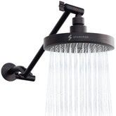 SparkPod round rain shower head with a broad, immersive spray for a refreshing shower